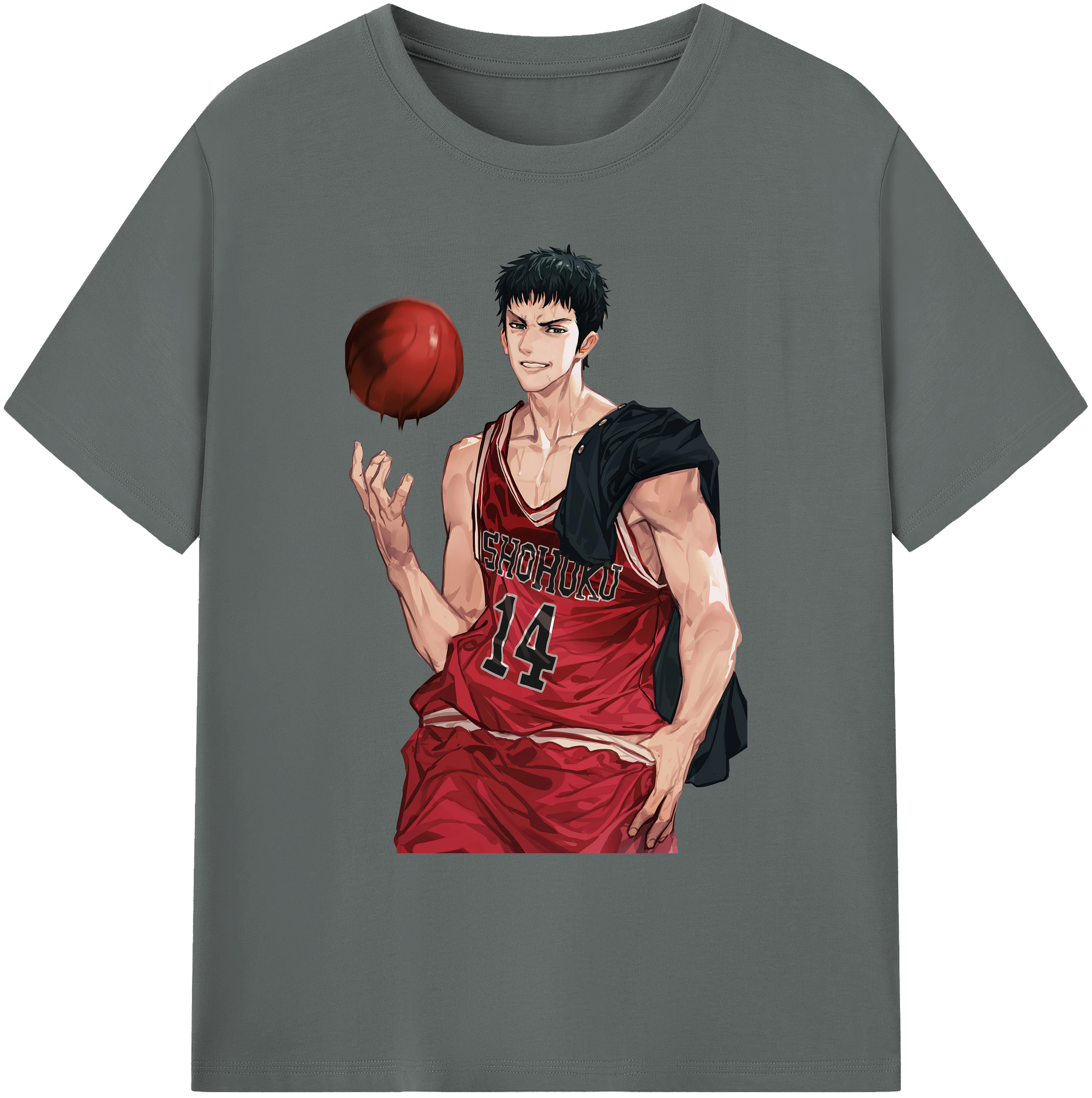 （画像用） SLAM DUNK／スラムダンク 綿100％ メンズ半袖Tシャツ｜肌触りやわらか＆通気性